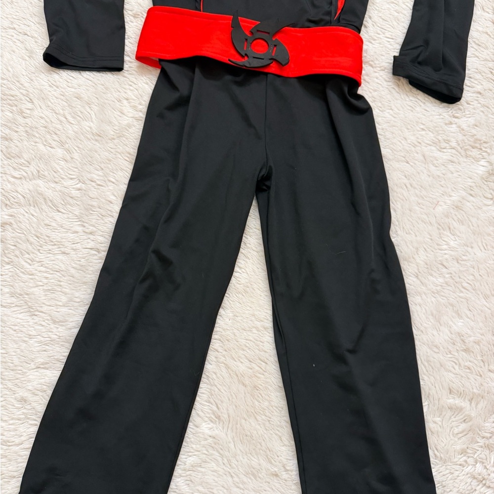 Superhero Ninja Costume - Black and Red - Picture 6 of 6